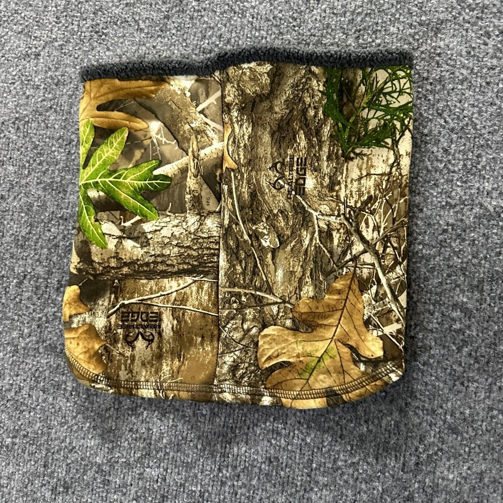 Realtree Neck Gaiter Unisex One Size Edge Camo Heat Boost Fleece Lined Hunting